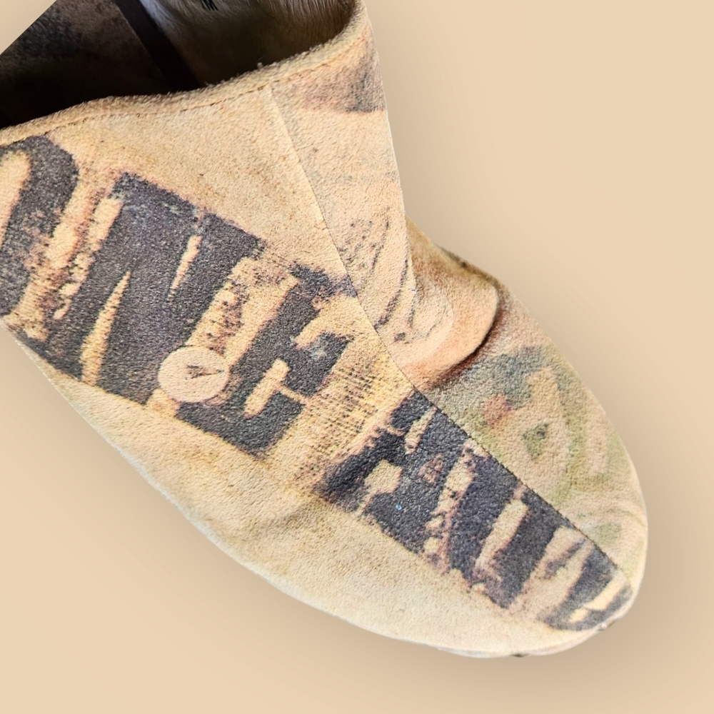 Pelle Moda Floral Print Leather Clogs in Pastel Pink and Tan - Picture 9 of 12
